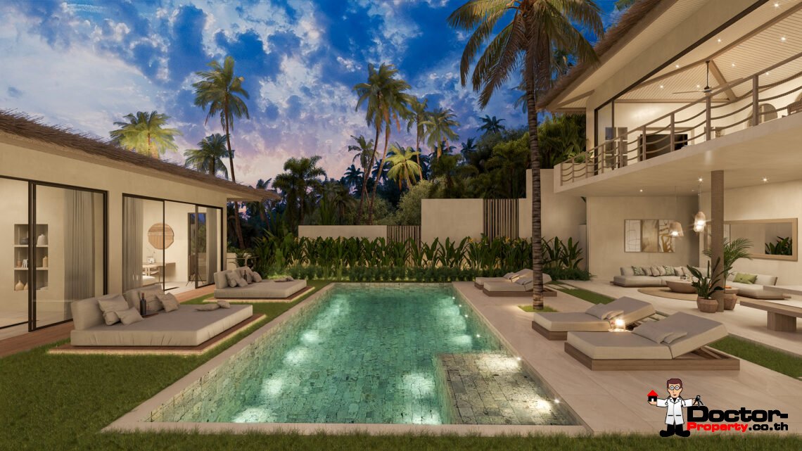 5 Bedroom Villa with Sea View and Sunset View in Bang Makham, Koh Samui – For Sale